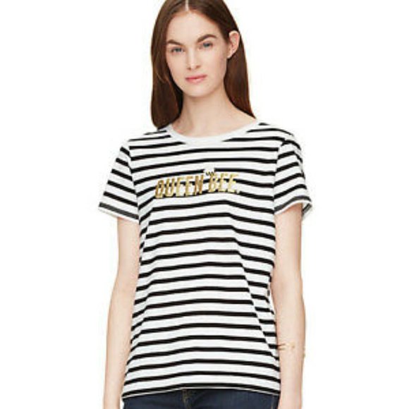 Kate Spade Queen Bee Short Sleeve Top - Picture 9 of 9
